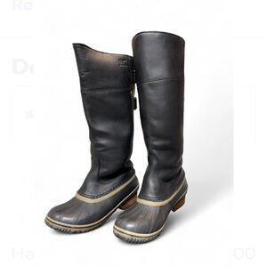 Women's Sorel Slimpack Black Riding Boots